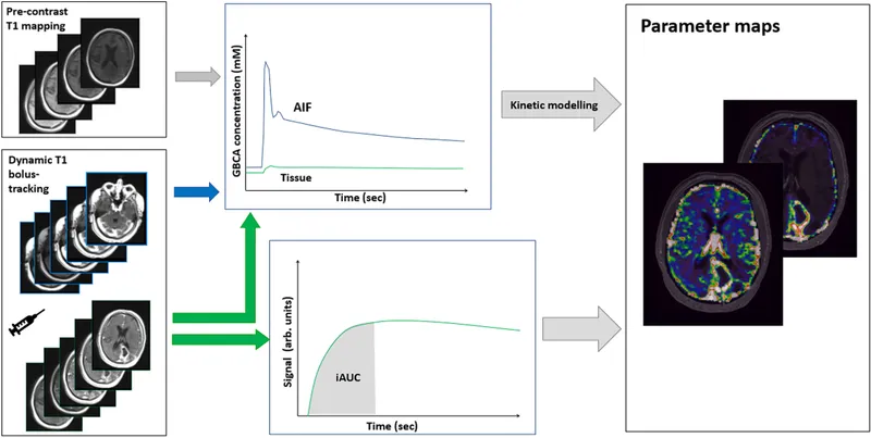 DCE MRI kinetic modeling workflow