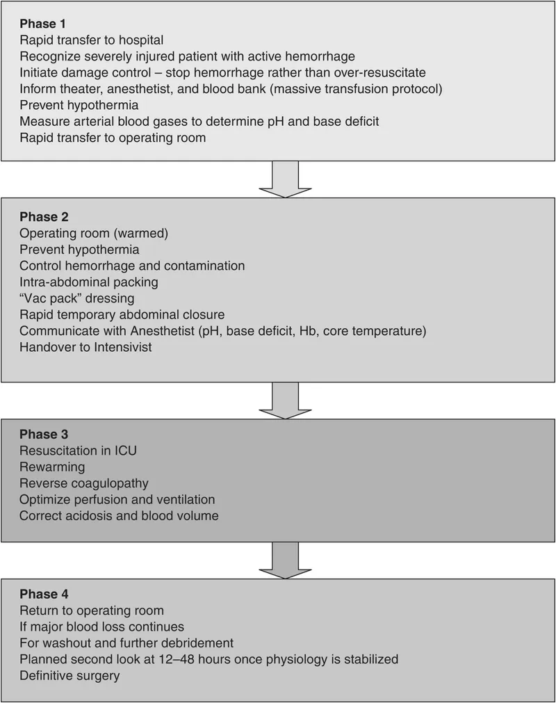 Damage Control Surgery Phases