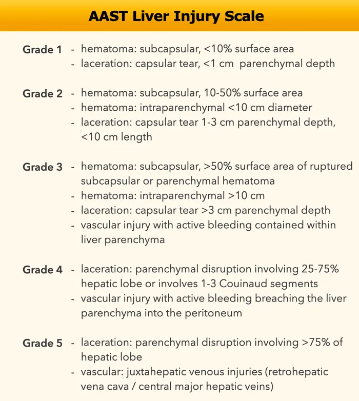 AAST Liver Injury Scale