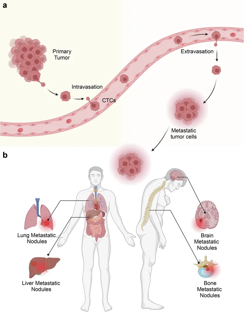 Cancer Metastasis Pathway and Common Metastatic Sites