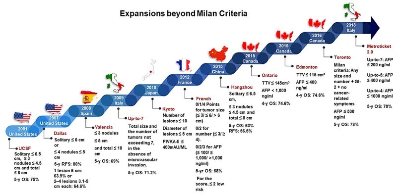 Expansions of Milan Criteria for Liver Transplant