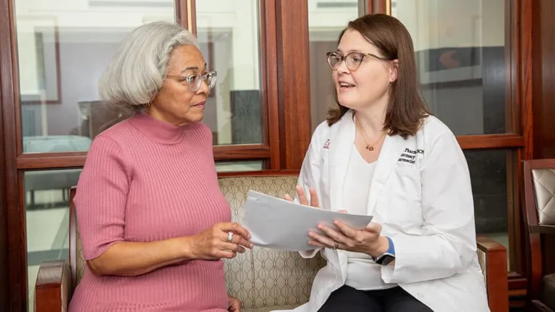 Geriatric patient discusses transplant options