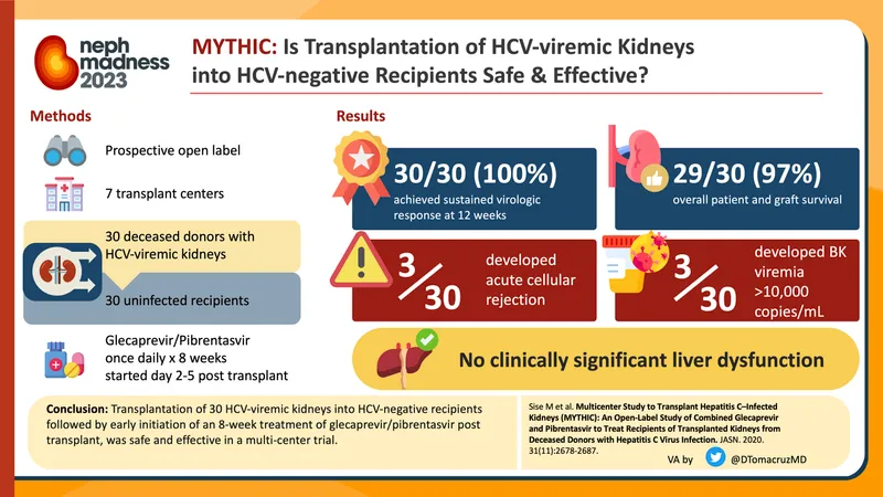 HCV-viremic kidney transplant outcomes