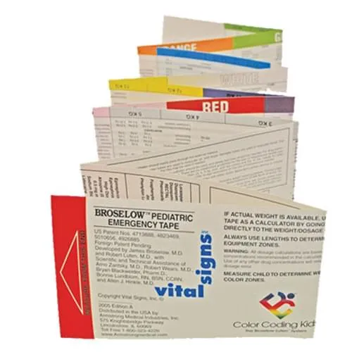 Broselow Pediatric Emergency Tape with Color Zones