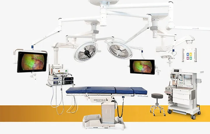 Arthroscopic tower setup with integrated camera, light source, and monitoring systems