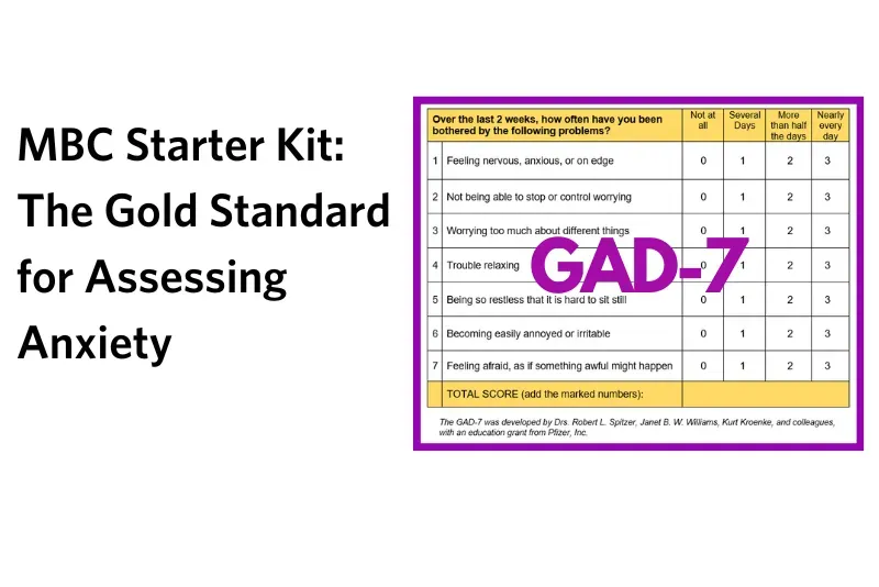 Figure 2: GAD-7 questionnaire form showing seven-item scale with scoring system