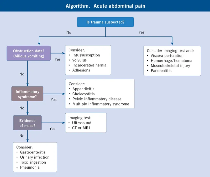 Systematic approach to acute abdominal pain differential diagnosis