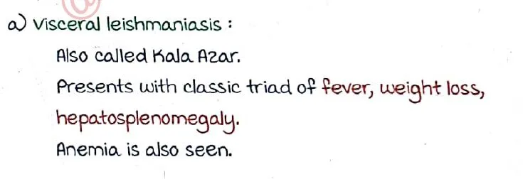 visceral leishmaniasis splenomegaly
