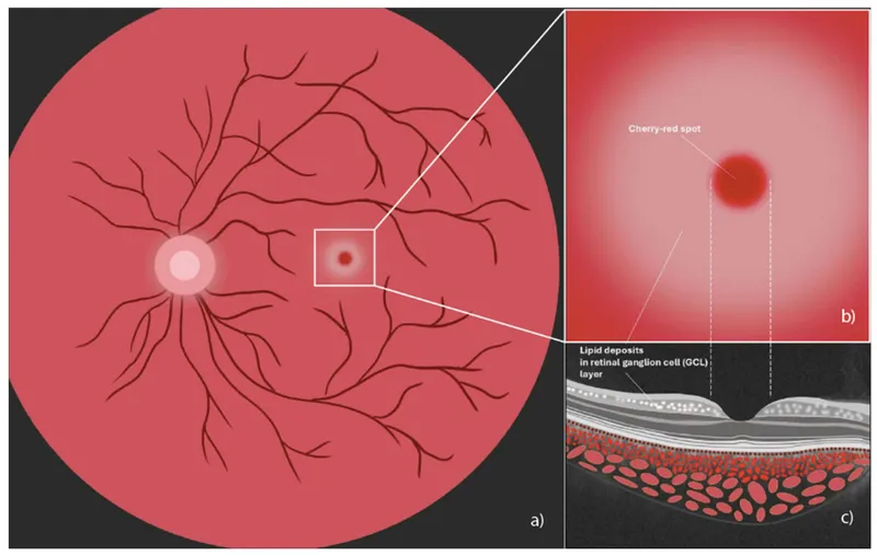Ophthalmological findings in lysosomal storage diseases comparison