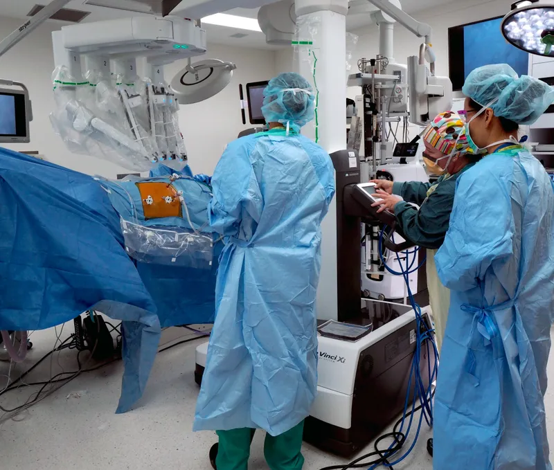 Robotic surgical system performing precise tumor resection