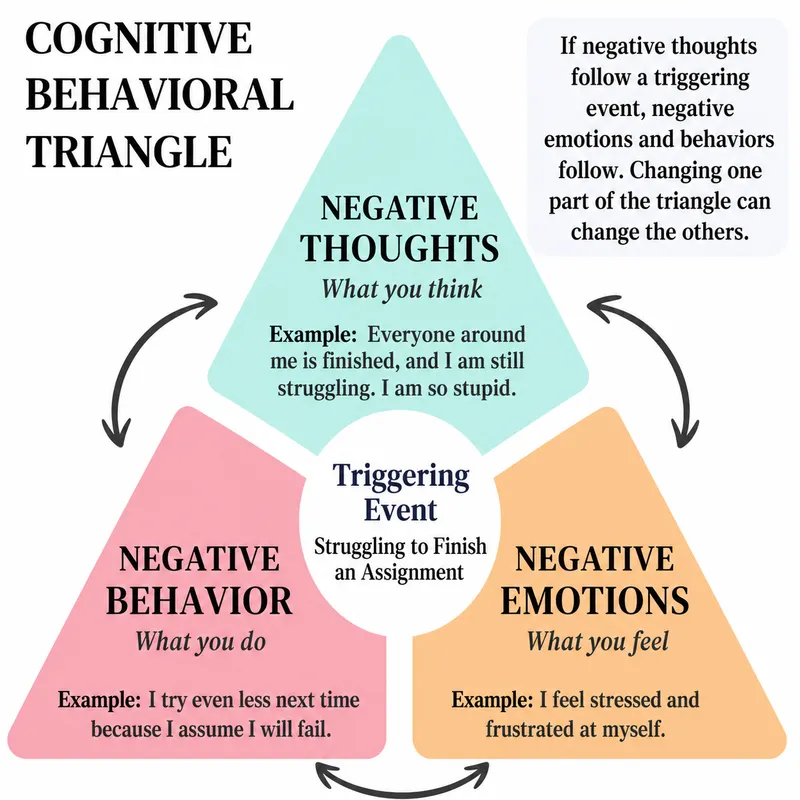 Cognitive Behavioral Triangle with example