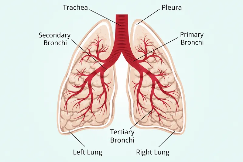 Tracheobronchial tree with lungs and pleura