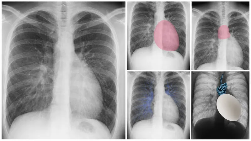 Egg-on-a-string sign in TGA chest X-ray