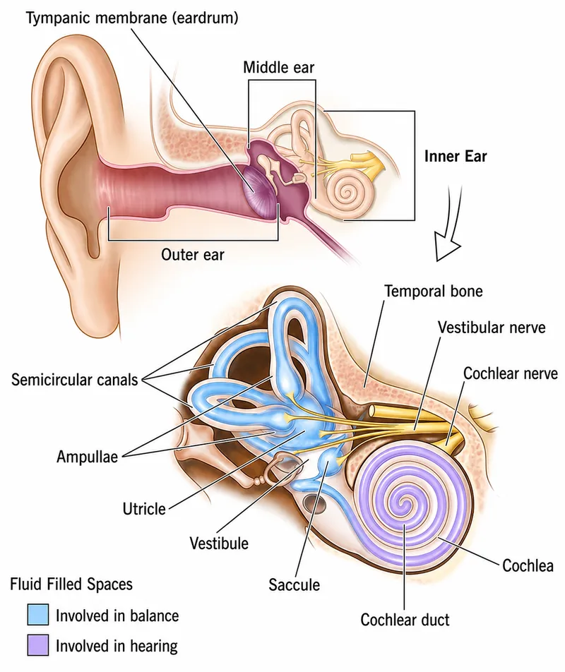Inner Ear and Vestibular System Anatomy