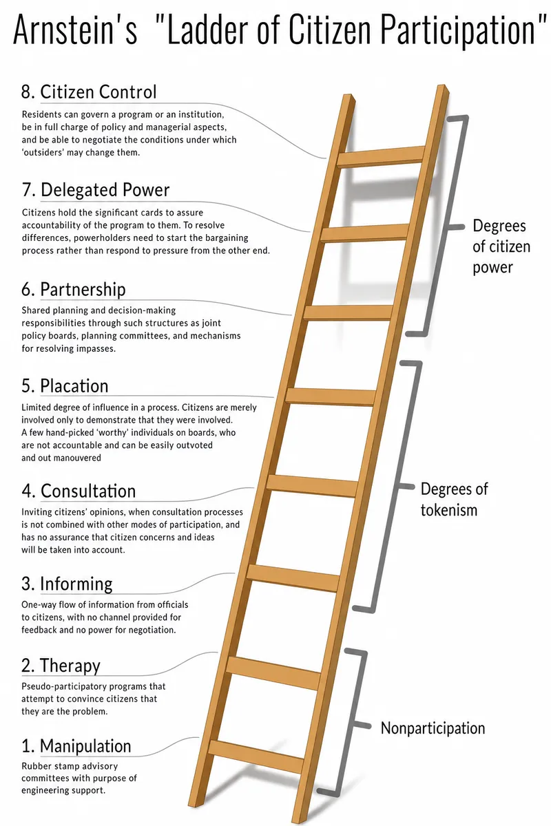 Arnstein's Ladder of Citizen Participation