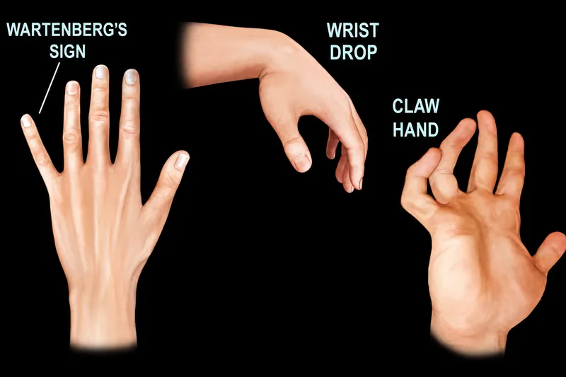 Nerve Injury Signs: Wartenberg's, Wrist Drop, Claw Hand