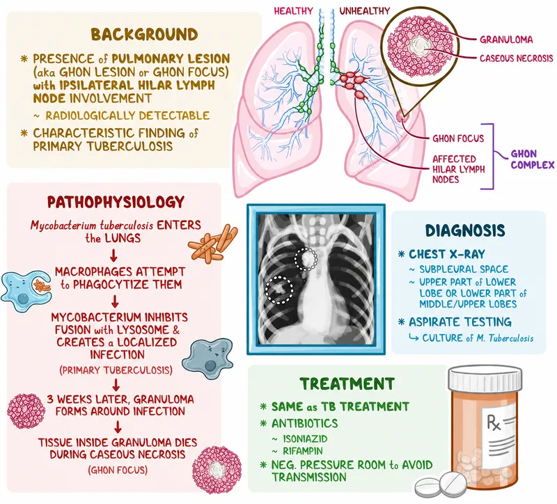 Ghon Complex in Primary Tuberculosis