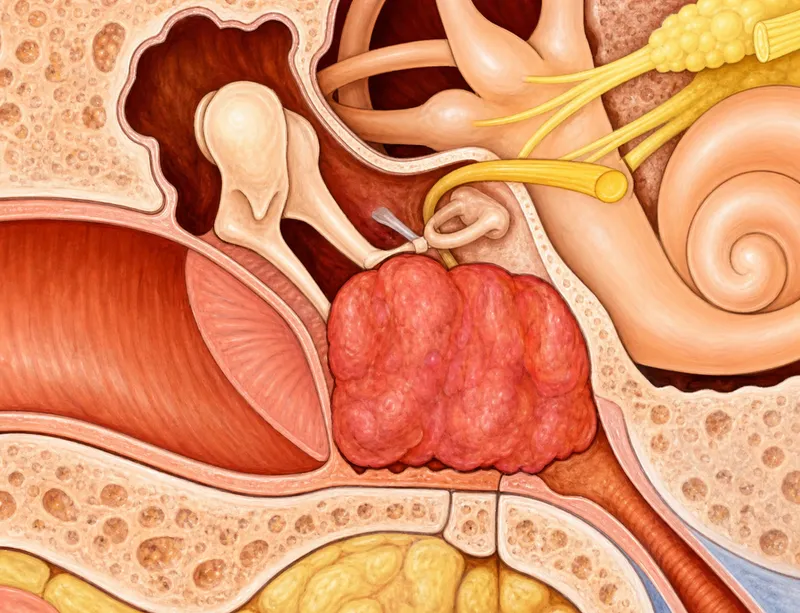 Glomus tumor in middle ear