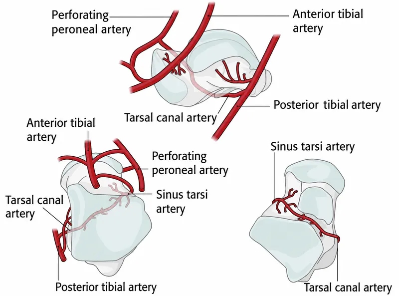 Talus blood supply