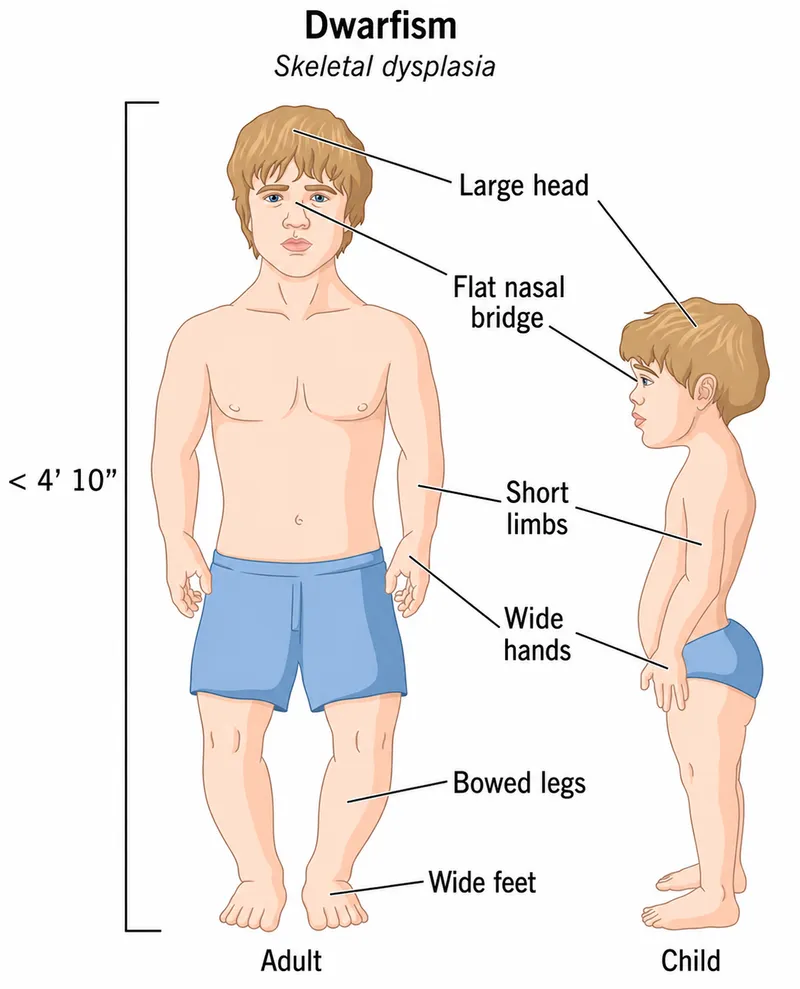 Dwarfism (Skeletal Dysplasia) Characteristics