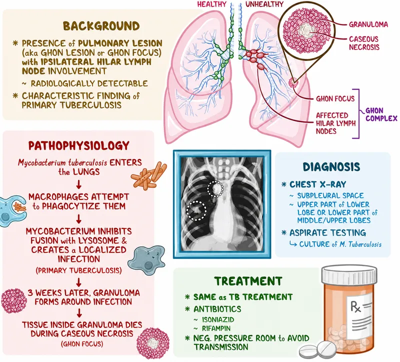 Ghon Complex in Primary Tuberculosis