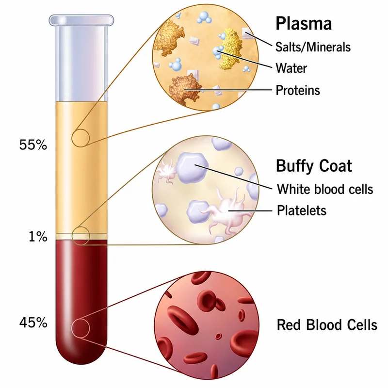 blood composition diagram