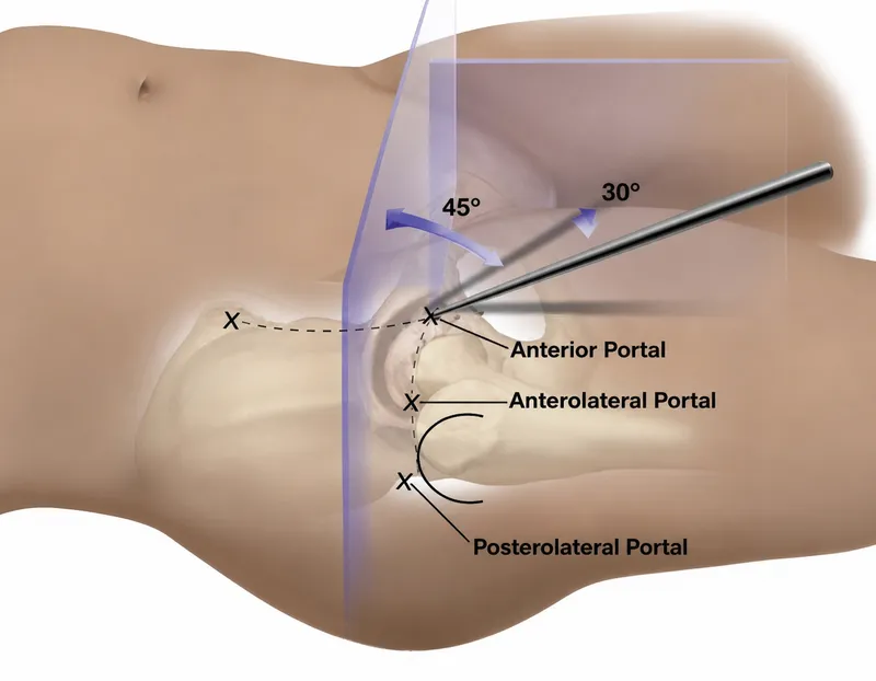 Hip Arthroscopy Portals and Angles