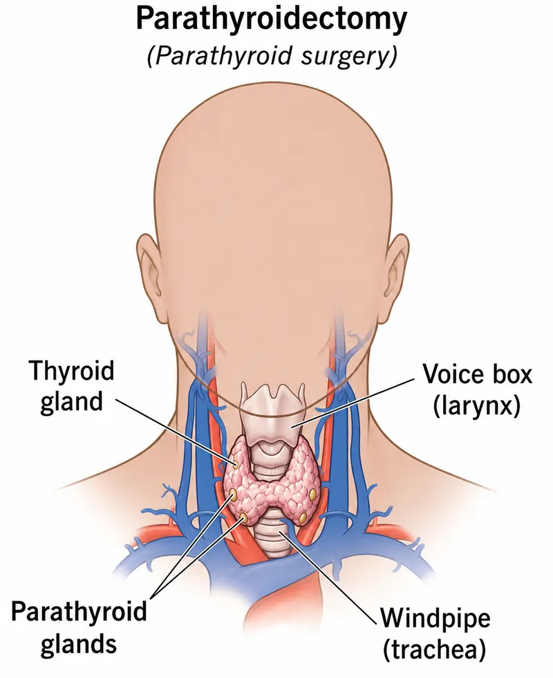 Parathyroidectomy: Anatomy of the parathyroid glands