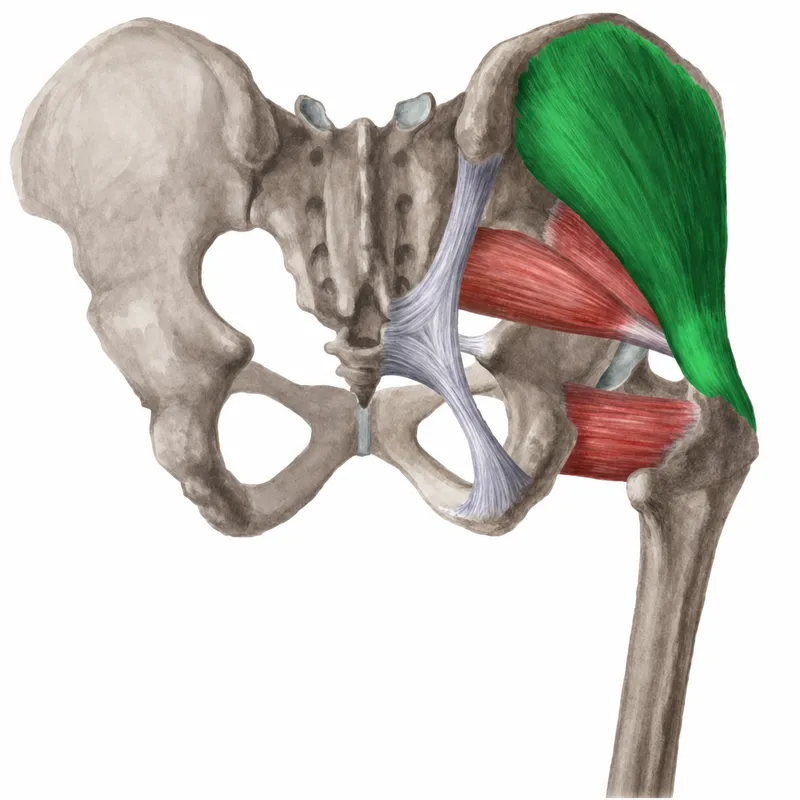 Gluteal muscles and hip ligaments, posterior view