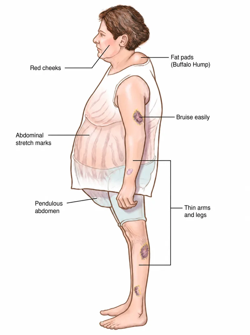Clinical features of Cushing syndrome