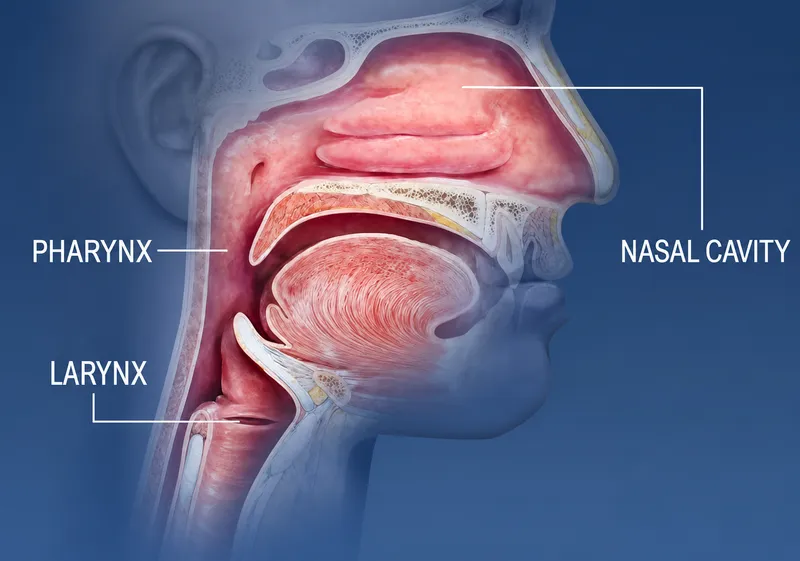 Upper Respiratory System: Nasal Cavity, Pharynx, Larynx