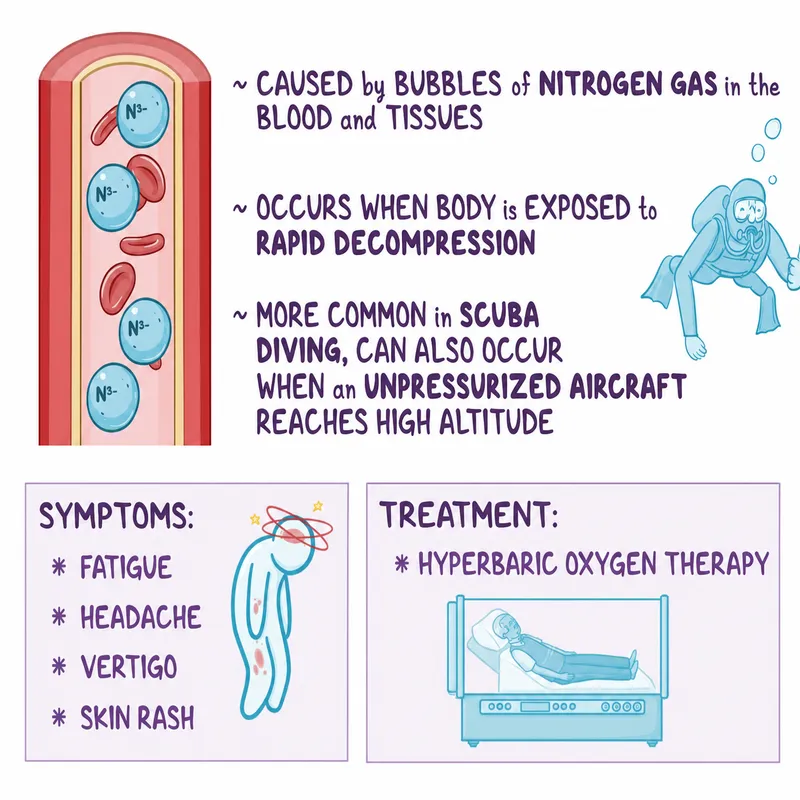 Decompression Sickness: Causes, Symptoms, Treatment