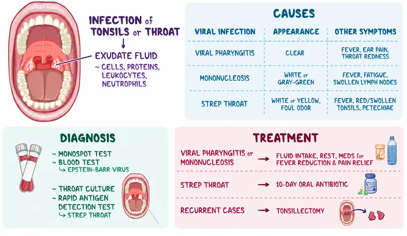 Tonsillitis: Causes, Diagnosis, and Treatment