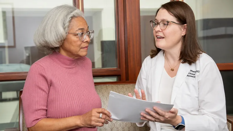 Geriatric patient discusses transplant options