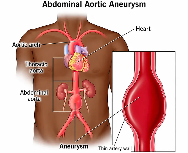 Abdominal Aortic Aneurysm Illustration