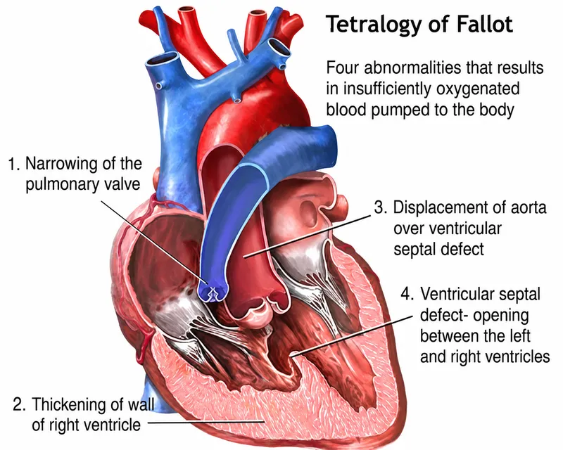 Tetralogy of Fallot abnormalities