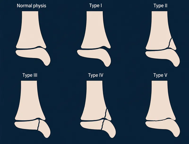 Salter-Harris Fracture Types Illustration