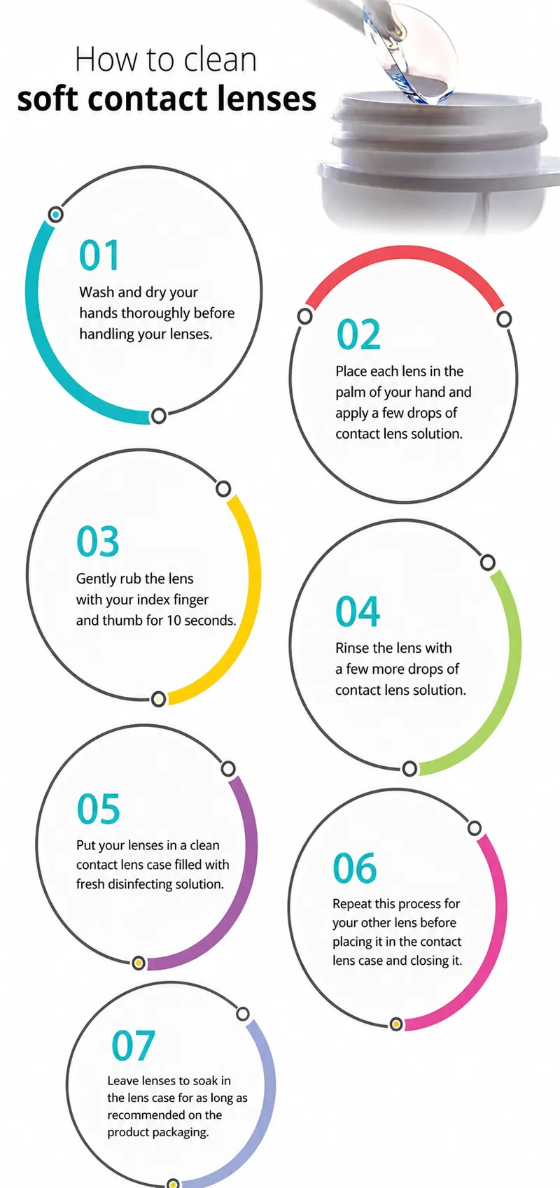 How to clean soft contact lenses