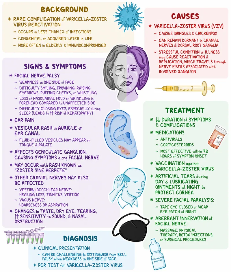 Ramsay Hunt Syndrome: Signs, Symptoms, Diagnosis, Treatment