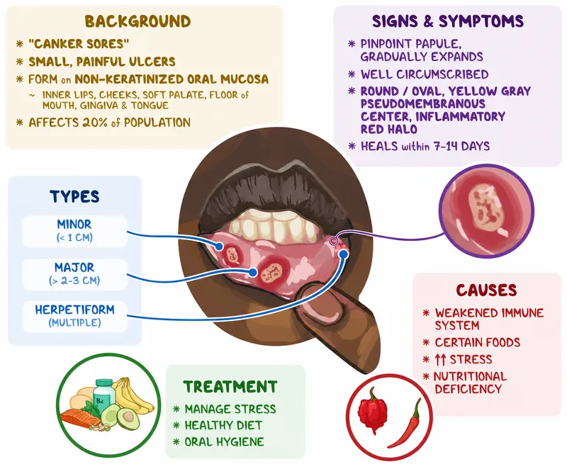 Aphthous Ulcer (Canker Sore) Overview