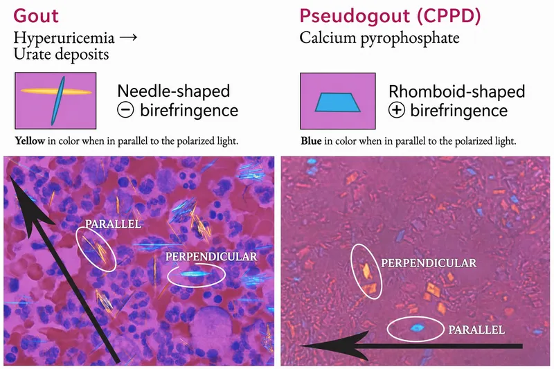 Gout and Pseudogout Crystal Microscopy