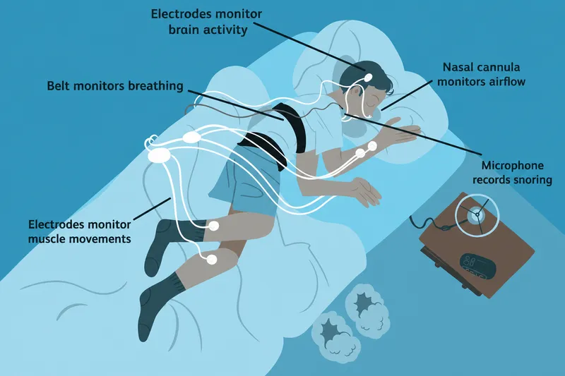 Polysomnography setup for sleep-disordered breathing