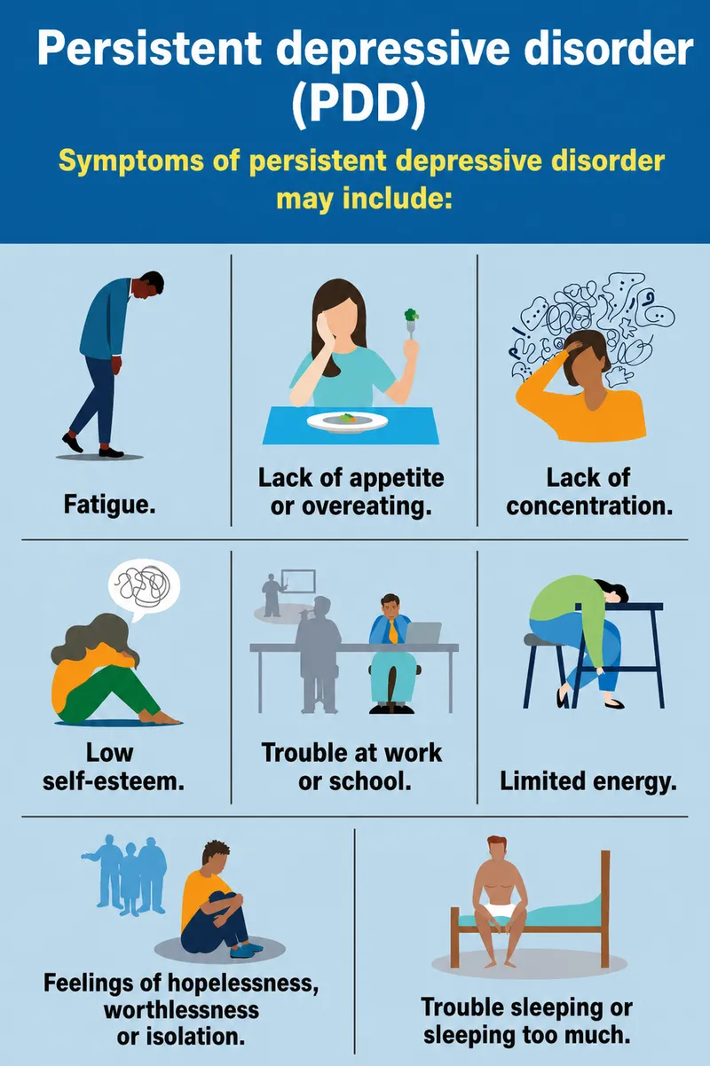 Symptoms of Persistent Depressive Disorder (PDD)