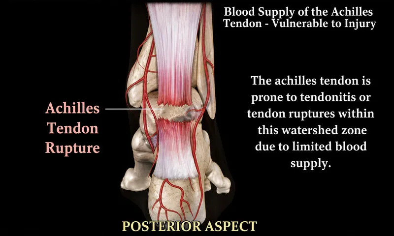 Achilles Tendon Blood Supply and Rupture Risk