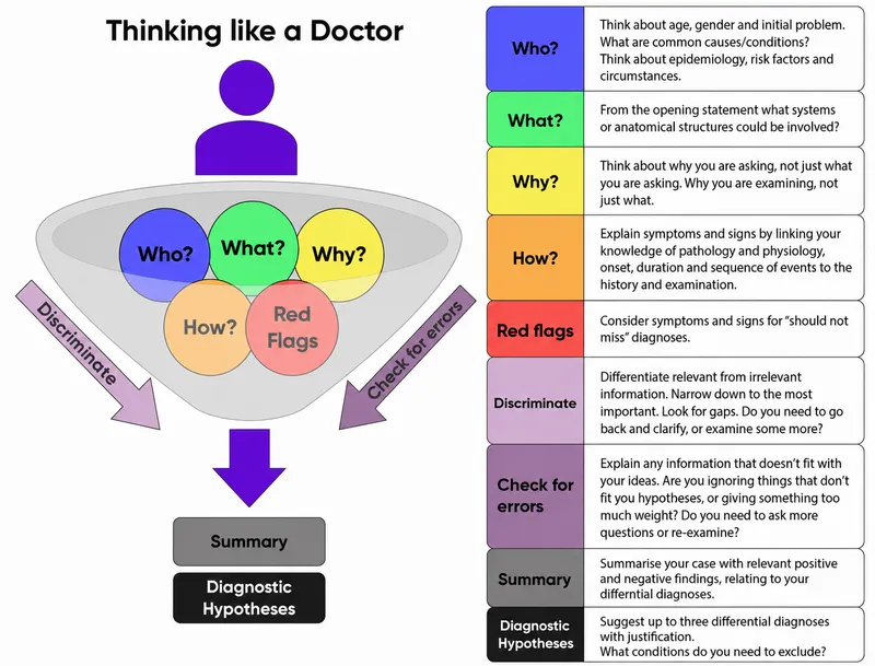 Clinical reasoning mastery framework diagnostic expertise development tools