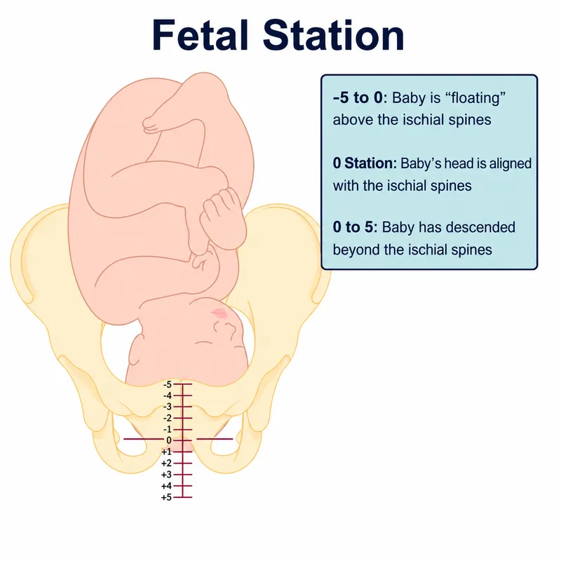 Fetal Station Relative to Ischial Spines