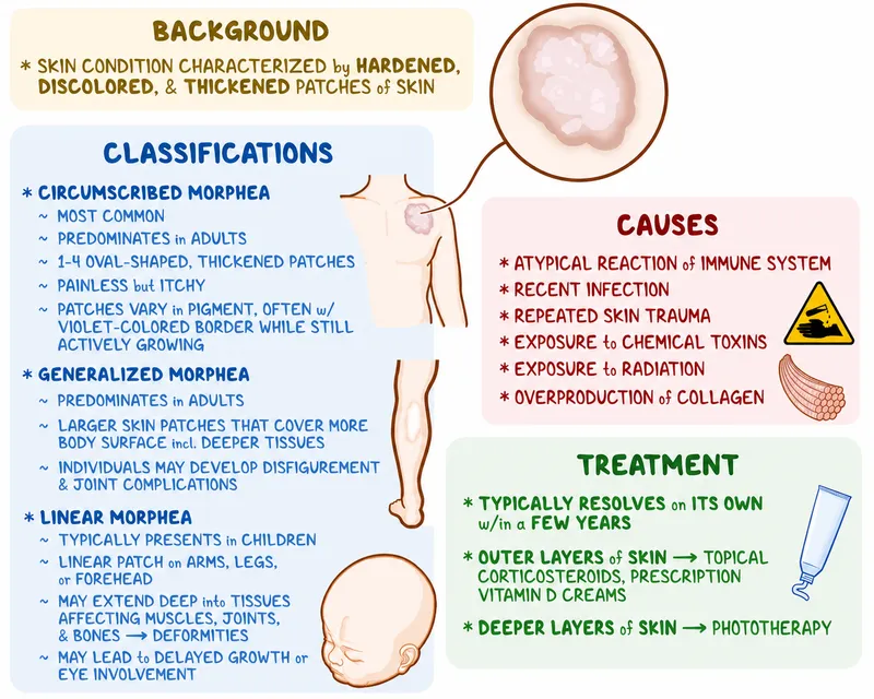 Morphea: Background, Classifications, Causes, Treatment