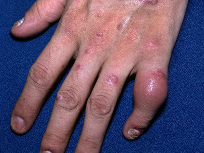 Psoriatic arthritis: dactylitis and nail changes