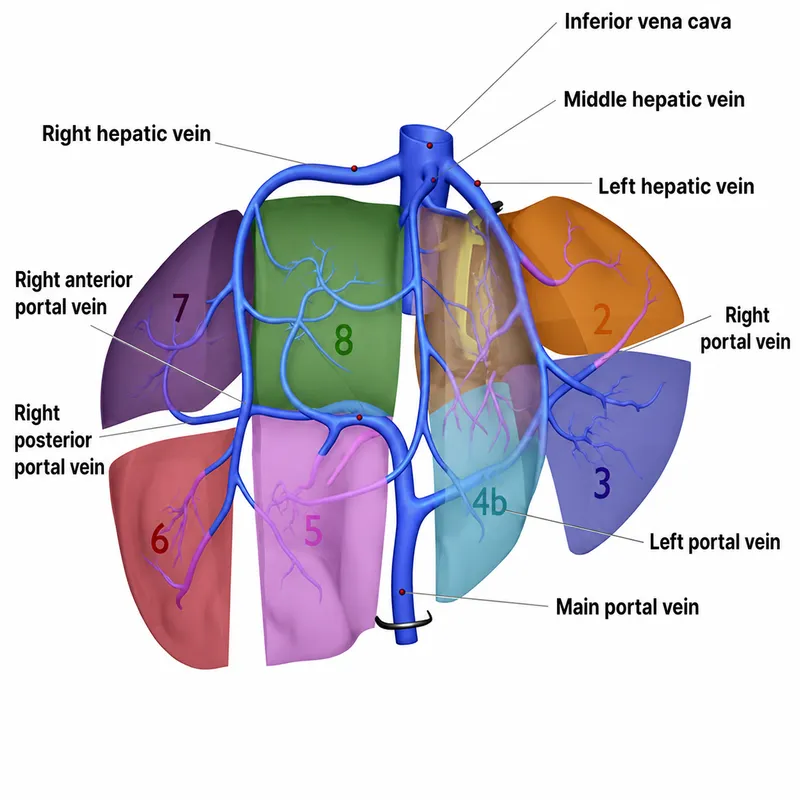 Couinaud Liver Segments and Hepatic Veins