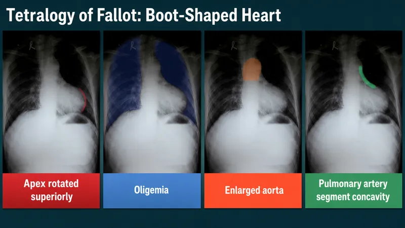 Tetralogy of Fallot: Boot-Shaped Heart X-ray Findings